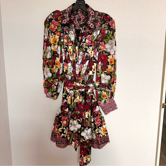 Alice + Olivia Tiffie Floral Print Dress - Picture 5 of 12